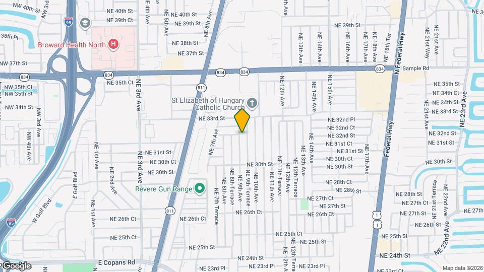 3140 NE 9th Ave Map and Location Details