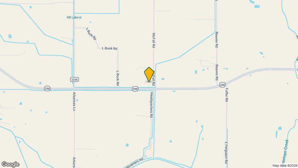 13100 McFall Rd Map and Location Details