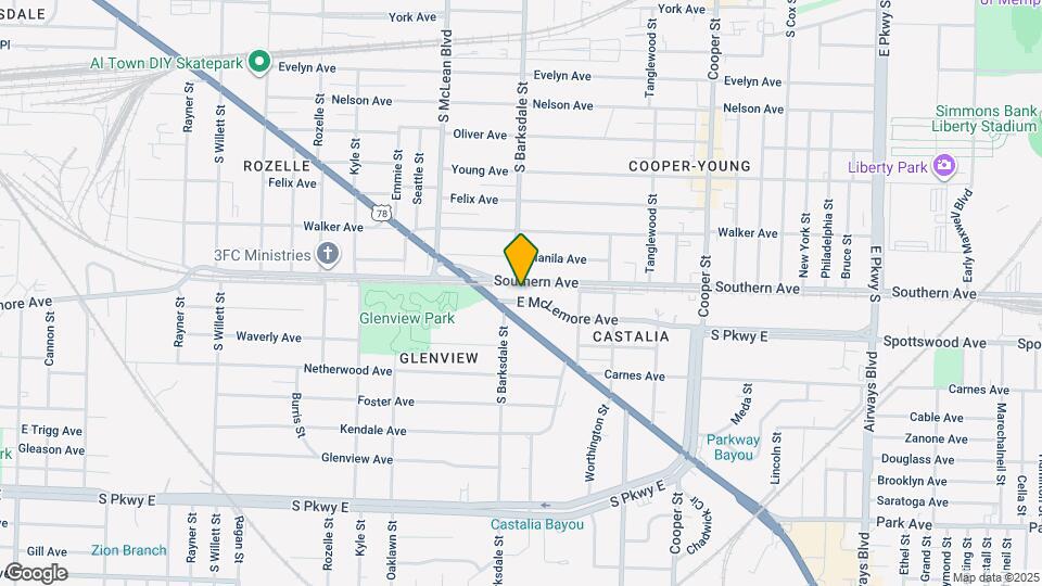 1918 E McLemore Ave Map and Location Details