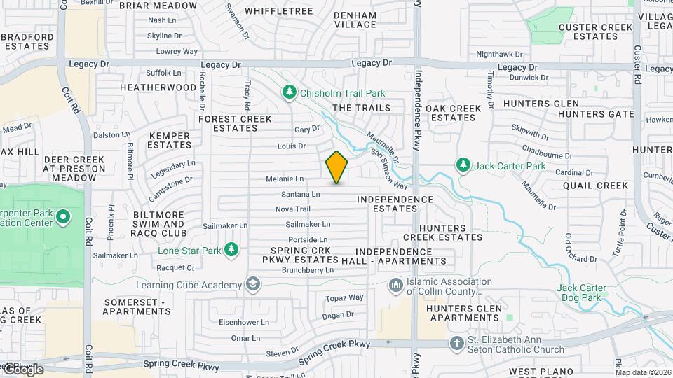 3233 Santana Ln Map and Location Details