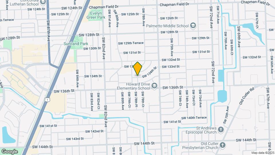 7860 SW 134th St Mapa y Detalles de la Ubicación