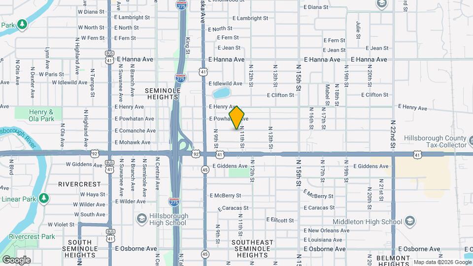 1023 E Comanche Ave Map and Location Details