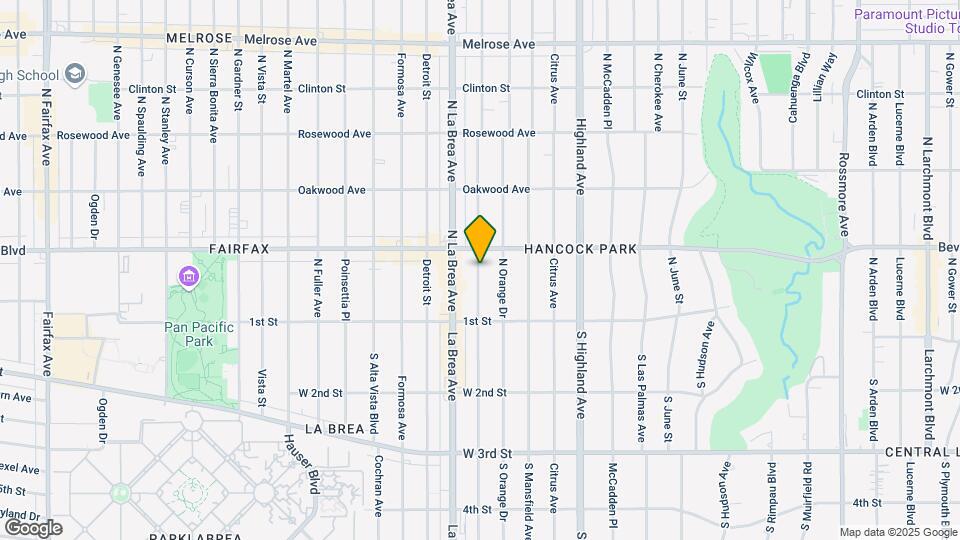 164 N Sycamore Ave Mapa y Detalles de la Ubicación