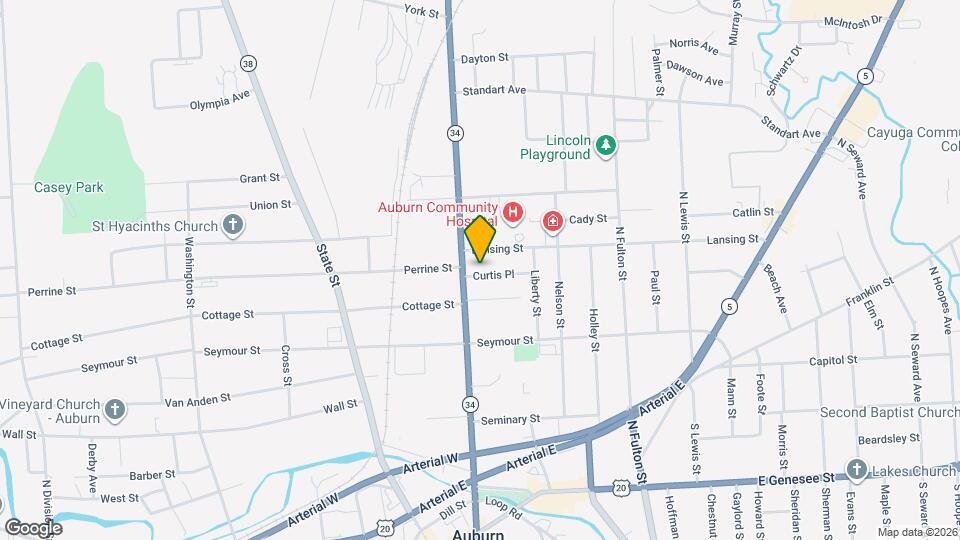 113 Curtis Place, Unit Upstairs Map and Location Details