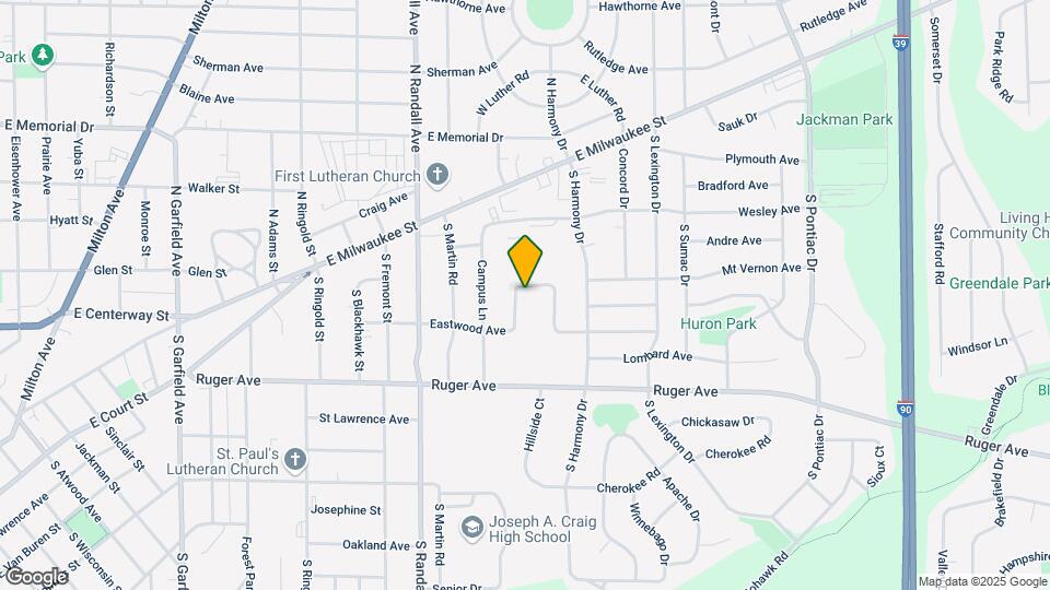 1914 Eastwood Ave Map and Location Details