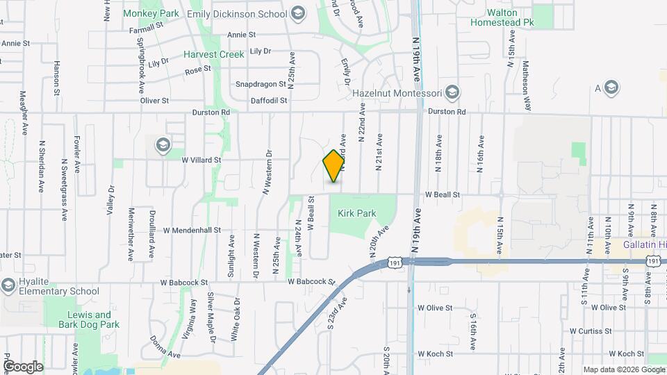 2303 W Beall St, Unit 2303 W. Beall Map and Location Details