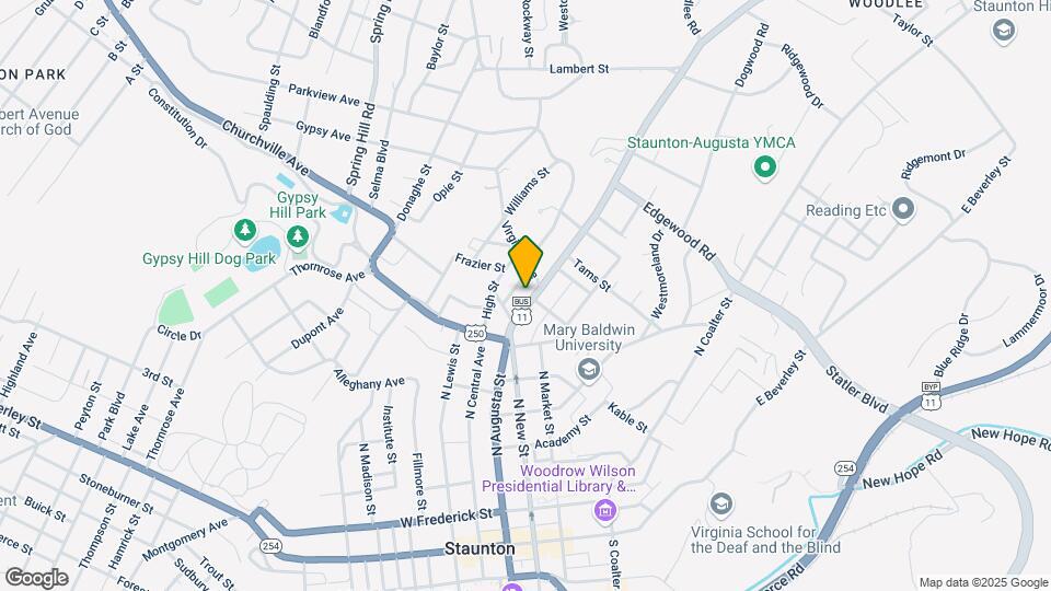 826 N Augusta St Map and Location Details