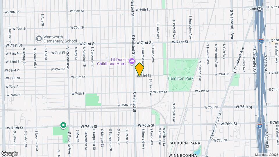 7304 S Emerald Ave Map and Location Details
