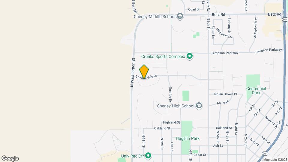 1102 Golden Hills Dr Map and Location Details