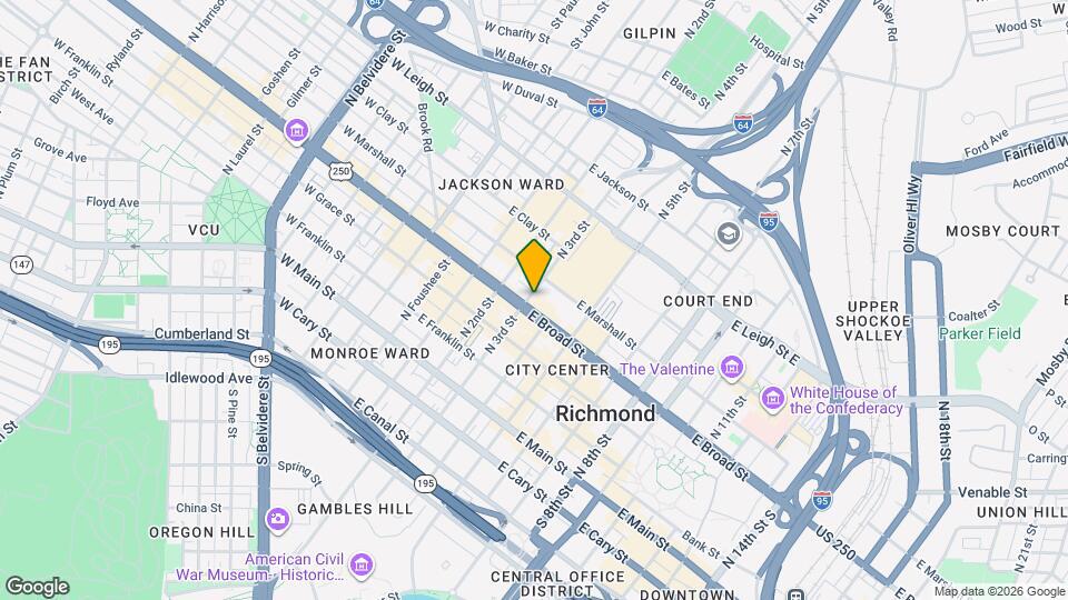 306 E Broad St Map and Location Details