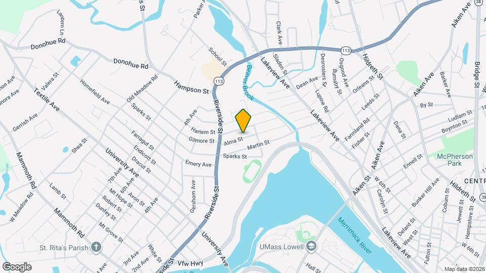 58 Alma St, Unit 1 Mapa y Detalles de la Ubicación