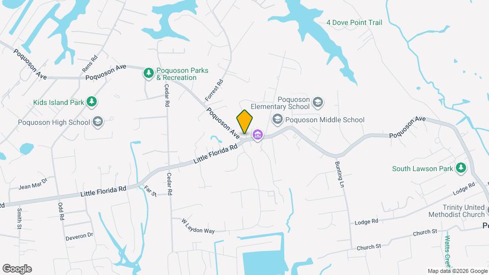 955 Poquoson Ave Map and Location Details