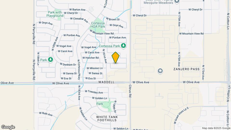 18021 W Sunnyslope Ln Map and Location Details