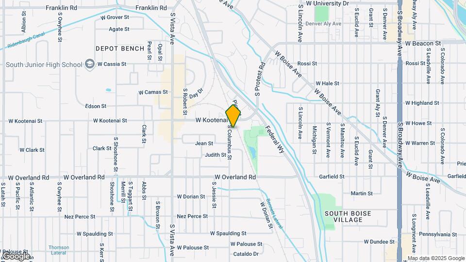 1234 S Columbus St Map and Location Details
