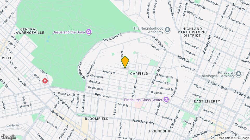 5158 Hillcrest St Map and Location Details