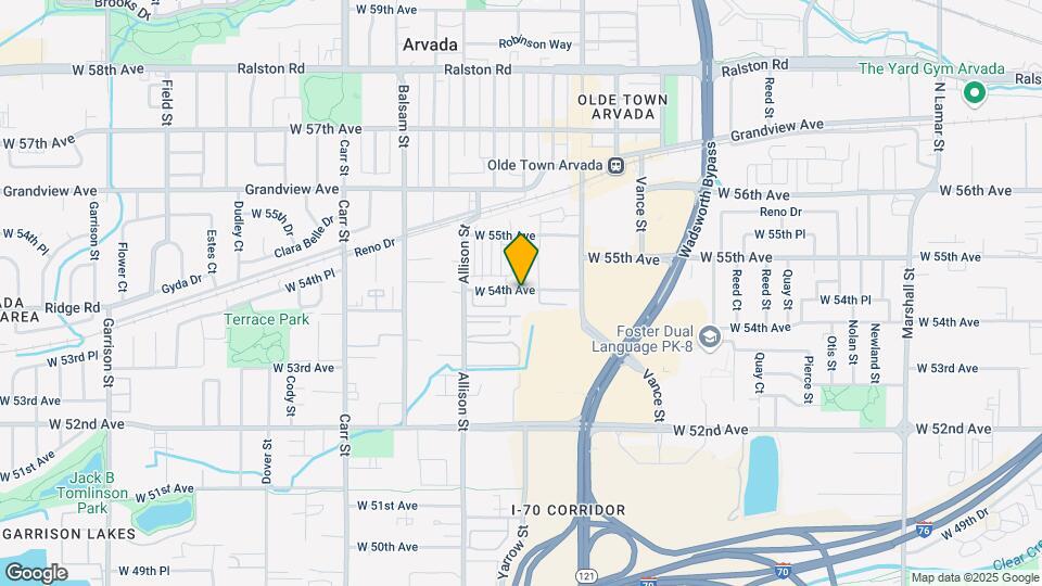 7878 W 54th Ave Map and Location Details