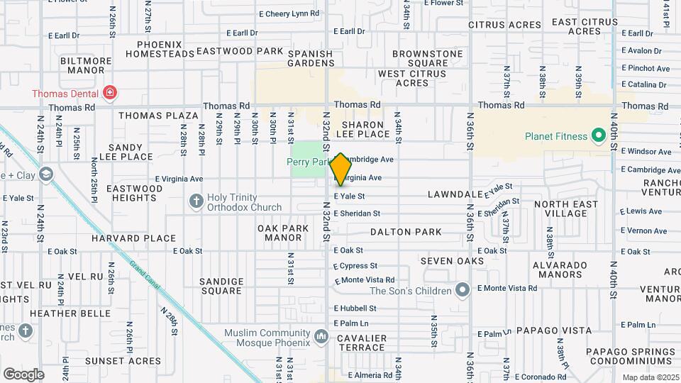 3218 E Yale St Map and Location Details