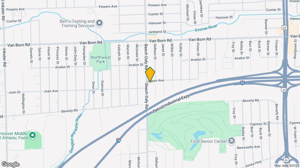 6217 Beech Daly Rd Map and Location Details