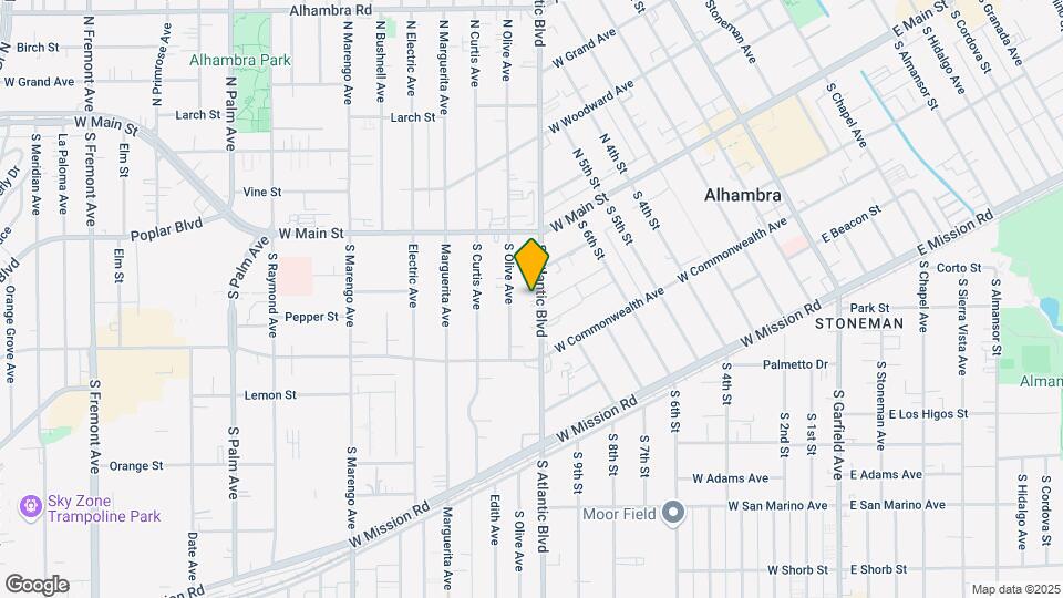 127 S Atlantic Blvd Map and Location Details