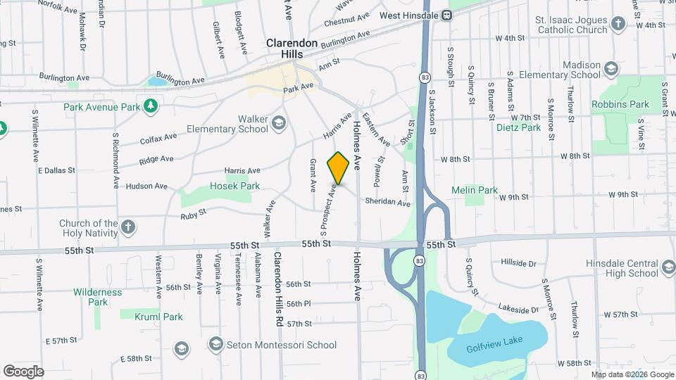 233 S Prospect Ave Map and Location Details