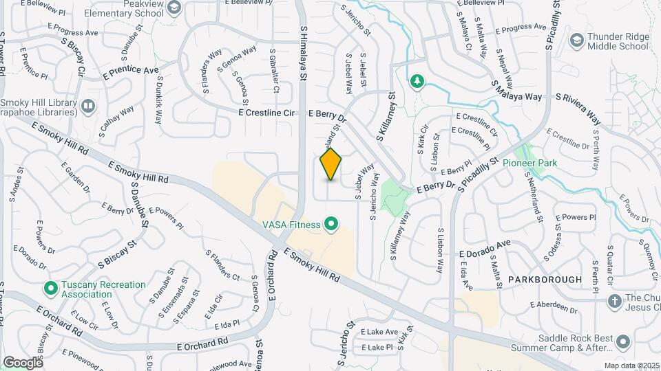 5618 S Ireland St Mapa y Detalles de la Ubicación