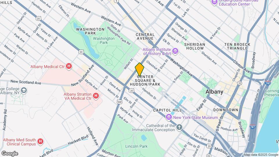 335 Hudson Ave Map and Location Details