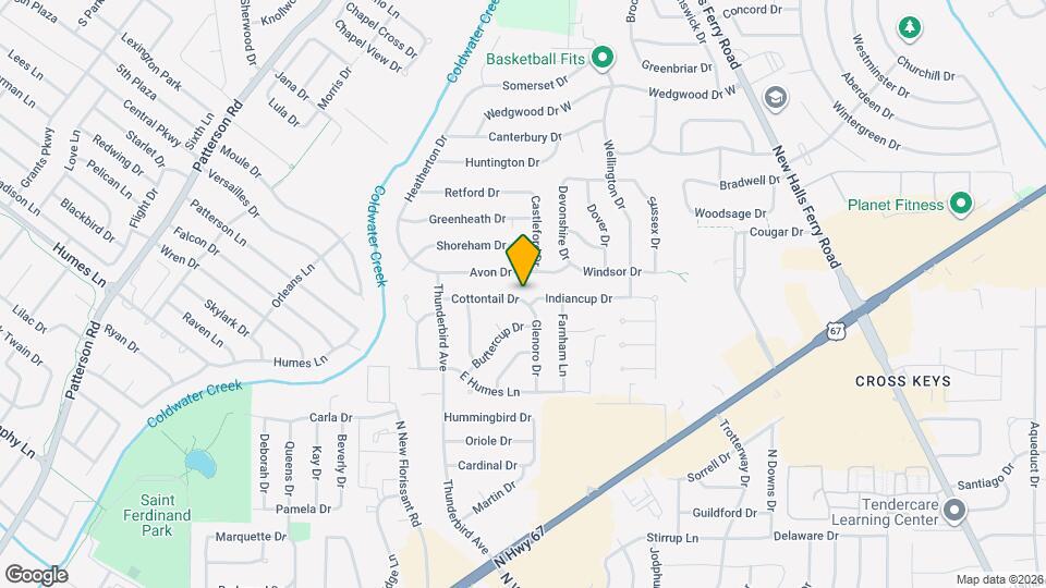 2275 Cottontail Dr Mapa y Detalles de la Ubicación