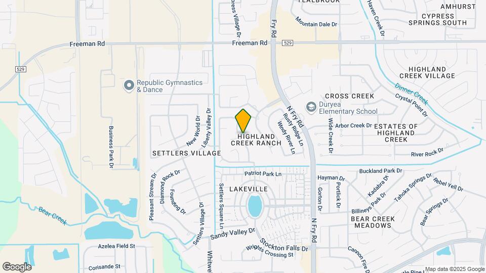 6654 Barker Bend Ln Map and Location Details