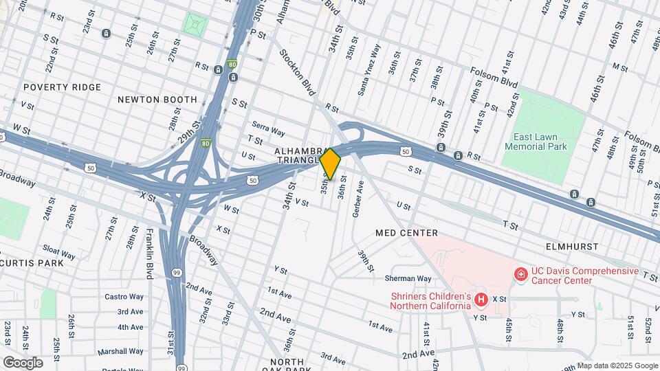 2111 35th St Map and Location Details