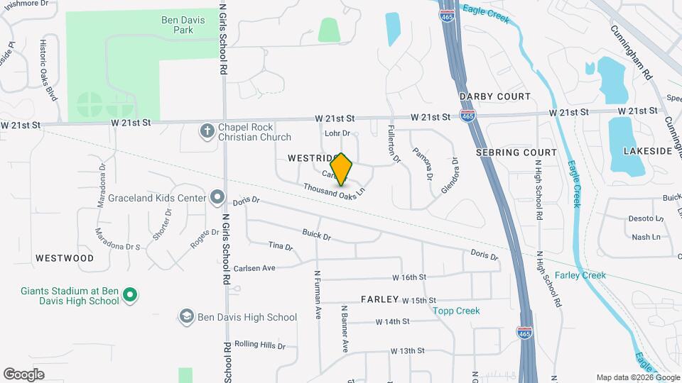 6932 Thousand Oaks Ln Map and Location Details