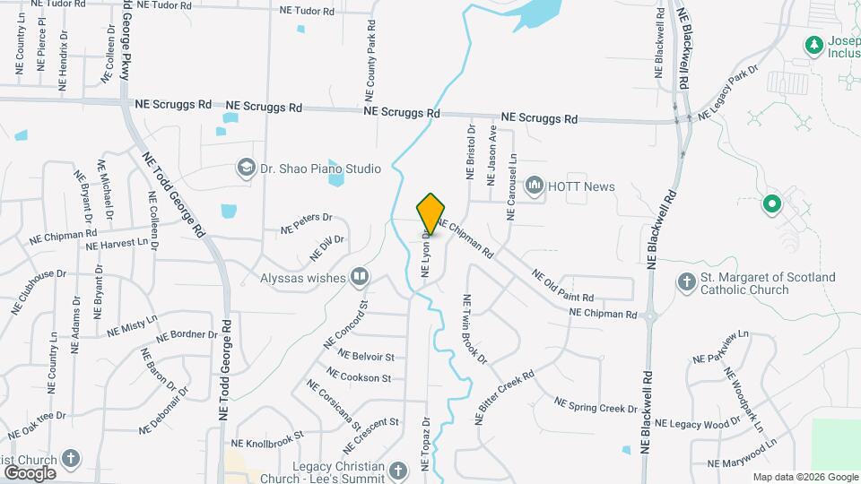 801 NE Lyon Dr Map and Location Details