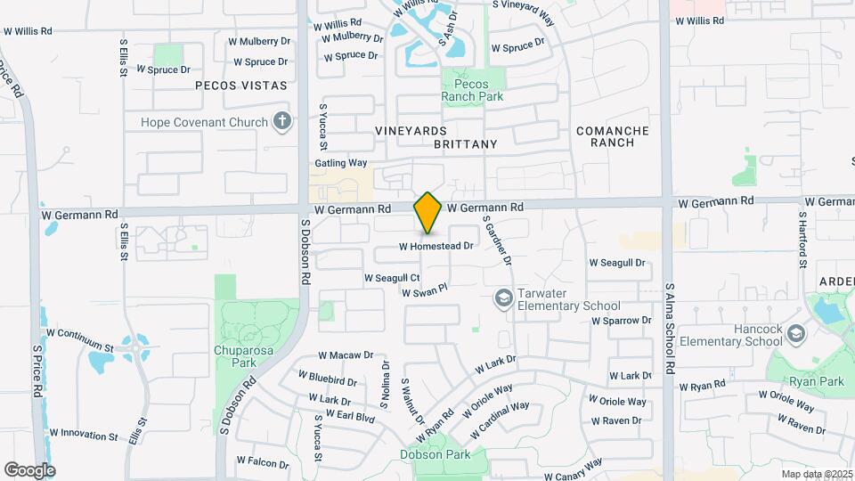 1632 W Homestead Dr Map and Location Details