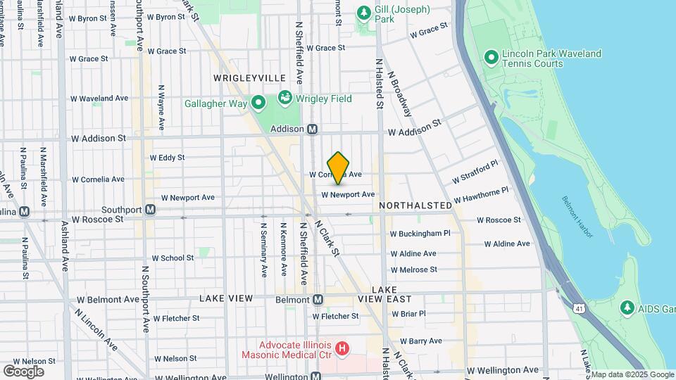 902 W Newport Ave Map and Location Details