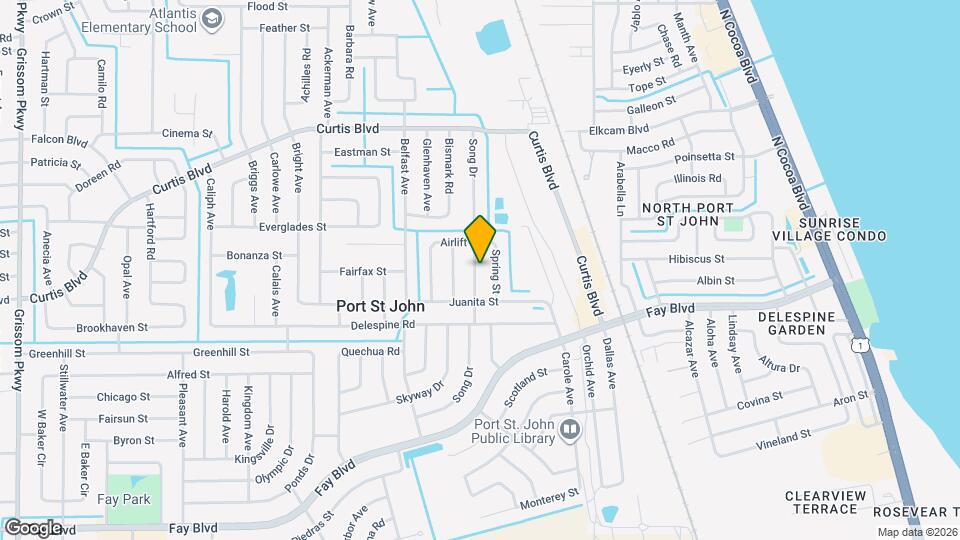 6805 Song Dr Map and Location Details