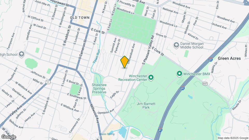 347 Shenandoah Ave Map and Location Details