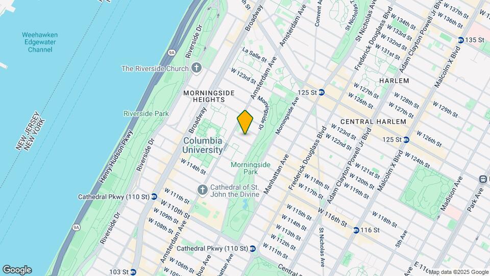 415 W 118th St Map and Location Details