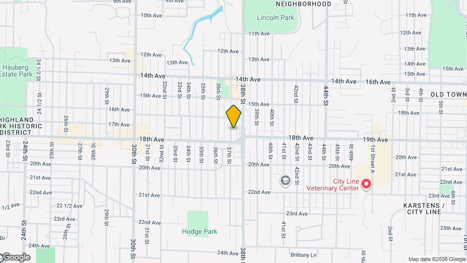 1625 37th St Mapa y Detalles de la Ubicación