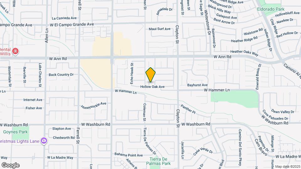 2314 Hollow Oak Ave Map and Location Details