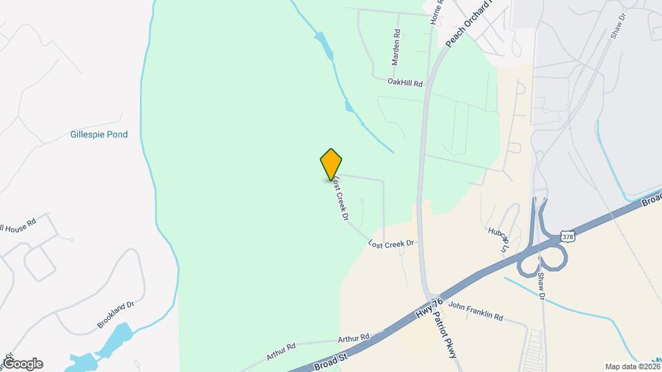 5830 Lost Creek Dr Map and Location Details