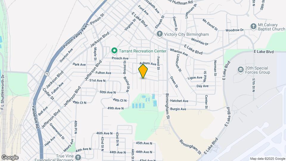 1045 Waverly St Map and Location Details