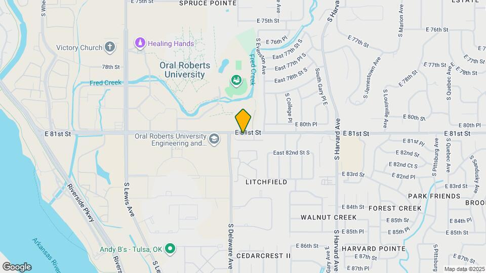 2817 E 81st Pl Map and Location Details