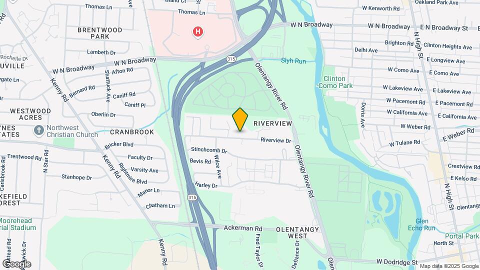 654 Riverview Dr Mapa y Detalles de la Ubicación