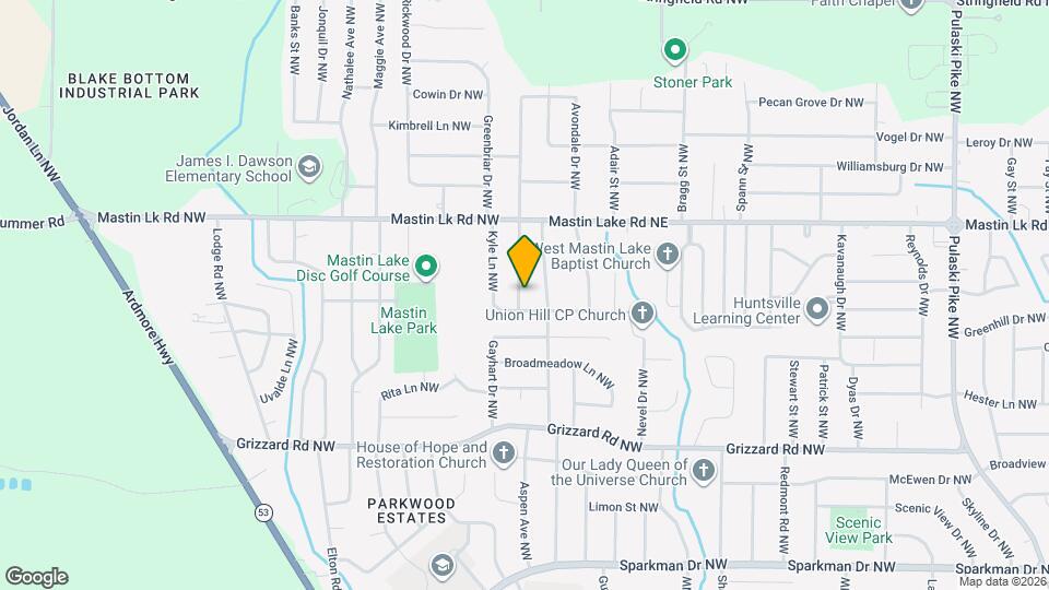 3402 Rosedale Dr NW Map and Location Details