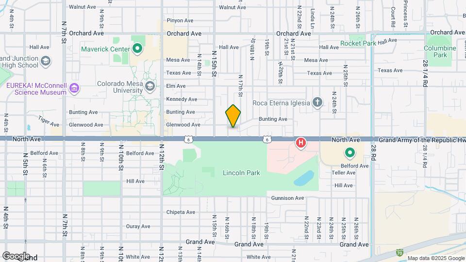 1600 North Ave Map and Location Details