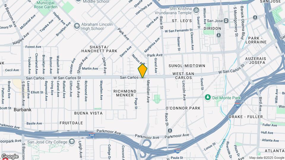 Meridian at Midtown Mapa y Detalles de la Ubicación