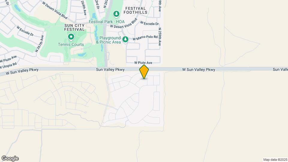 26019 W Ponderosa Ln Map and Location Details