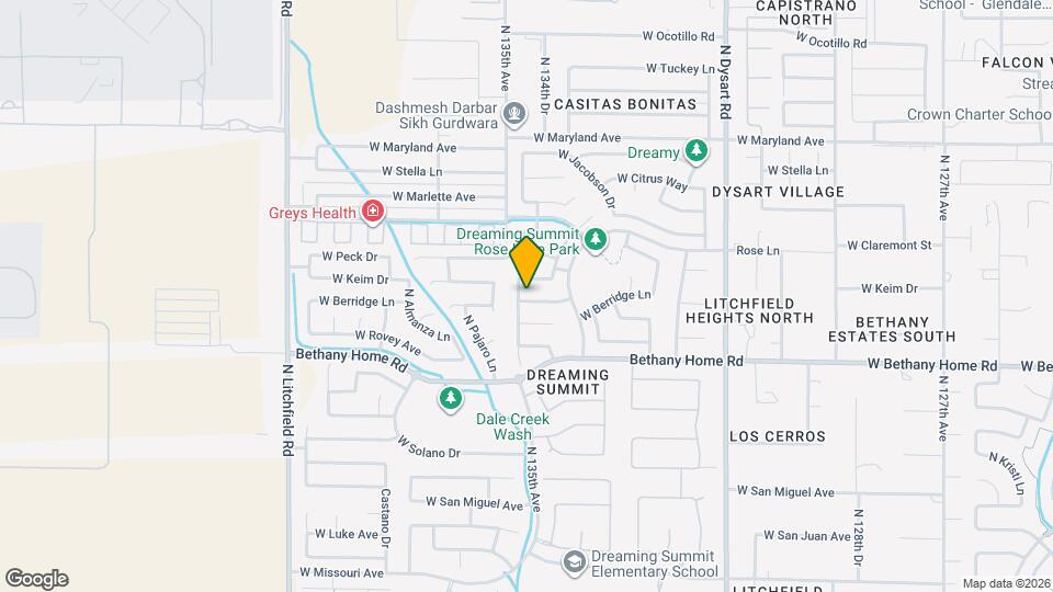 13448 W Berridge Ln Map and Location Details