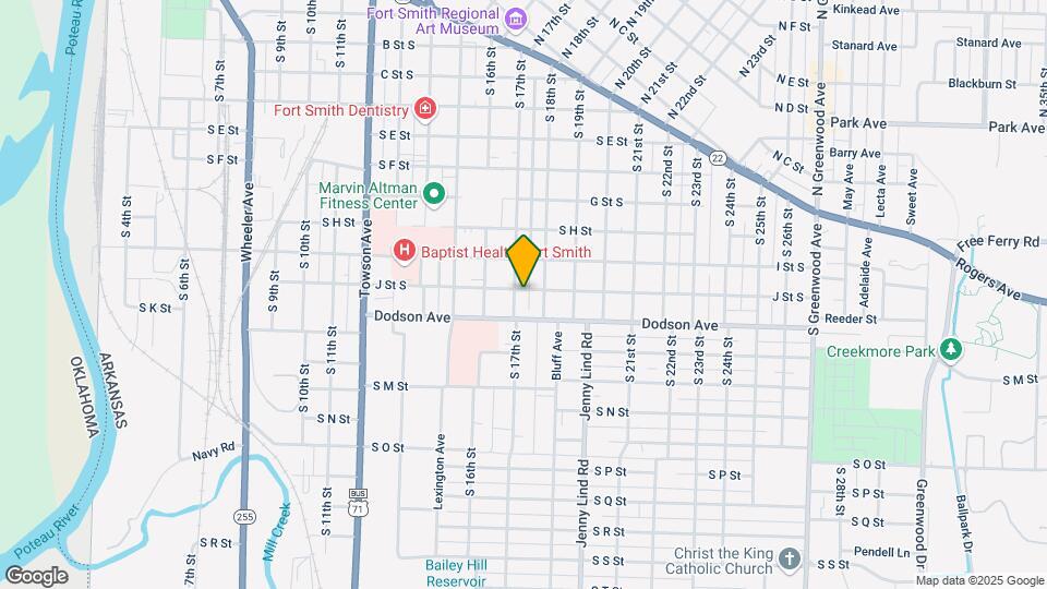 1101 S 17th St Map and Location Details