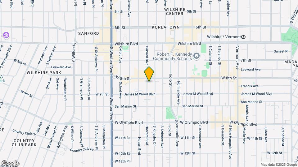 818 S Harvard Blvd Map and Location Details