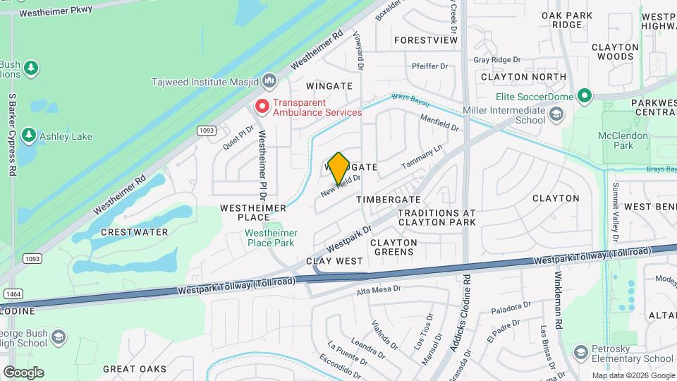 16147 New Field Dr Map and Location Details